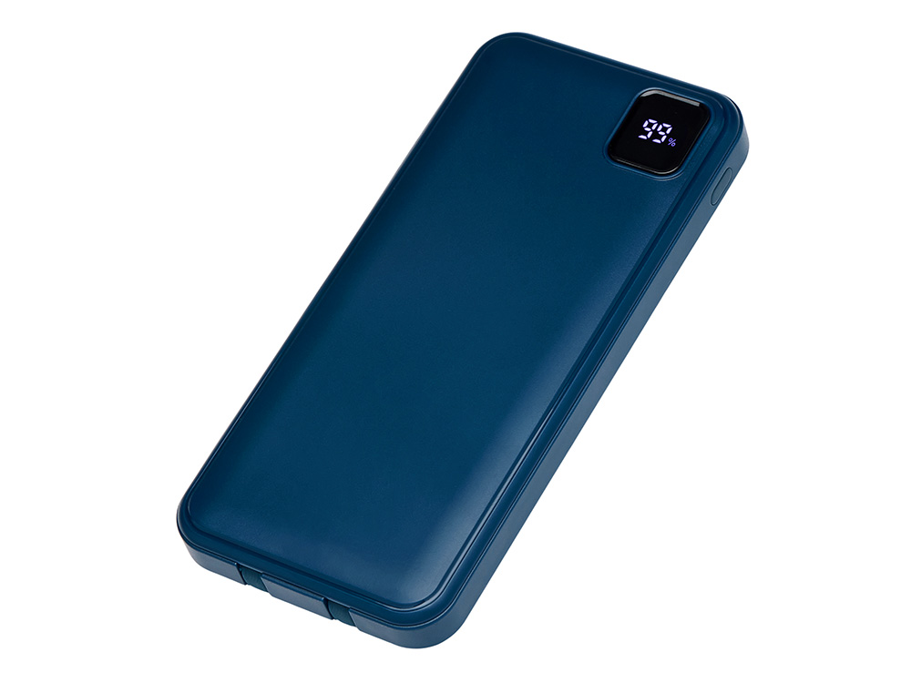 Внешний аккумулятор со встроенными кабелями Фрэйм, 10000 мАч