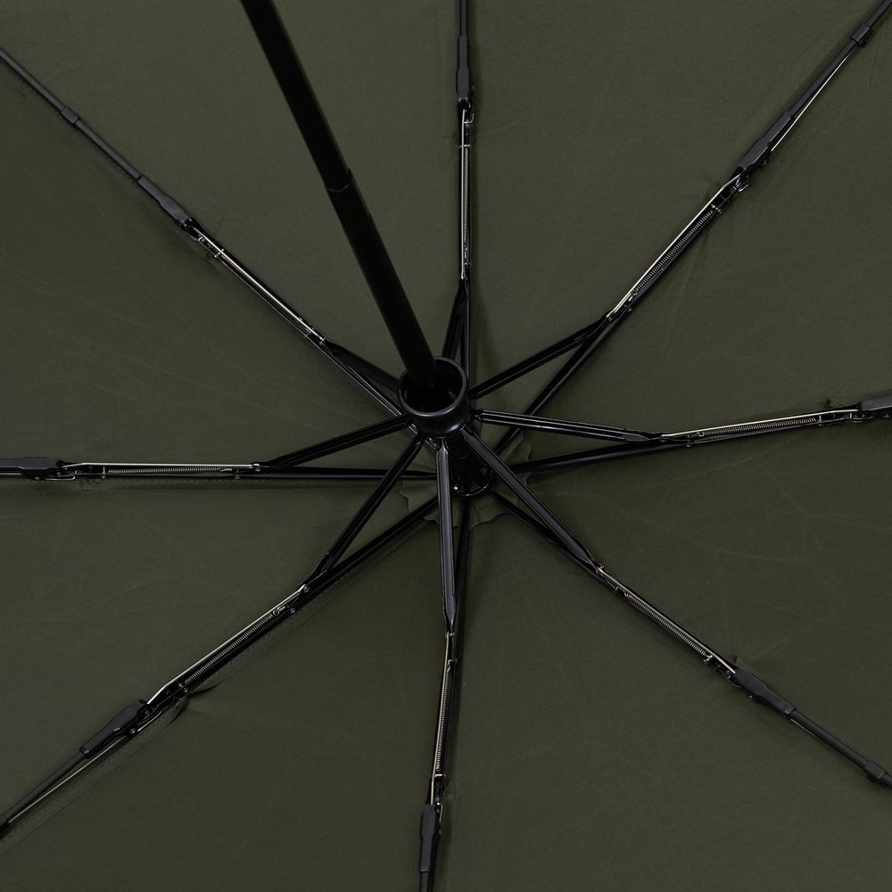 Зонт складной Cloudex, зеленый (хаки)