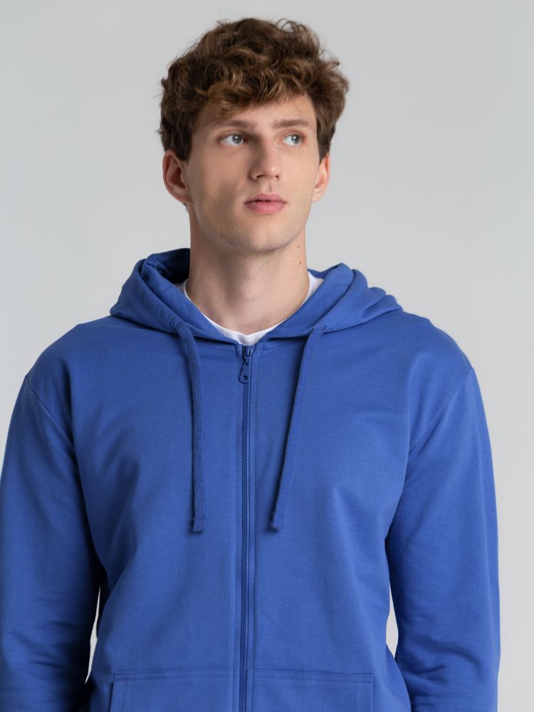 Толстовка на молнии с капюшоном Siverga 2.0, ярко-синяя Толстовка на молнии с капюшоном Siverga 2.0, ярко-синяя