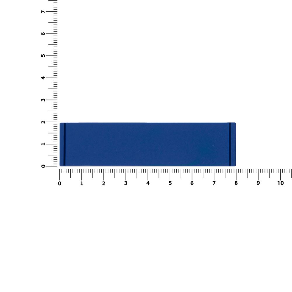 Лейбл из ПВХ Dzeta, S, синий