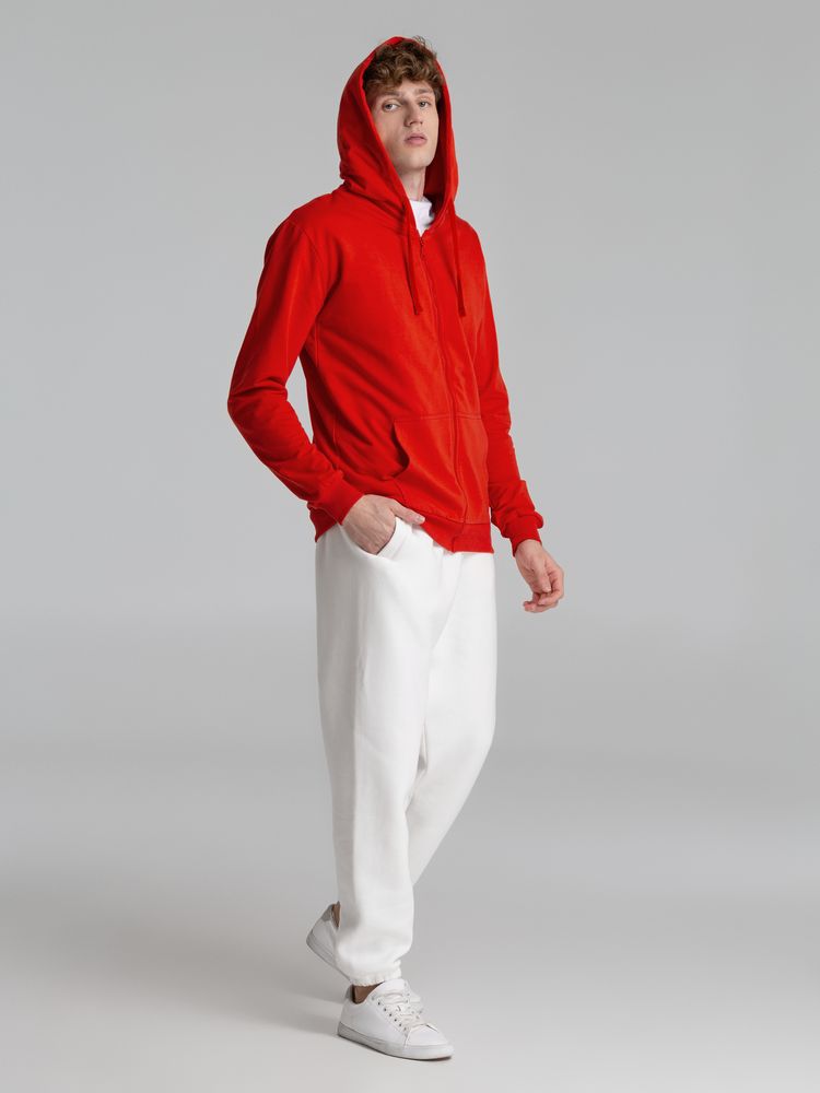 Толстовка на молнии с капюшоном Siverga 2.0, красная Толстовка на молнии с капюшоном Siverga 2.0, красная