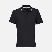 Рубашка поло унисекс Palermo, белая с темно-синим