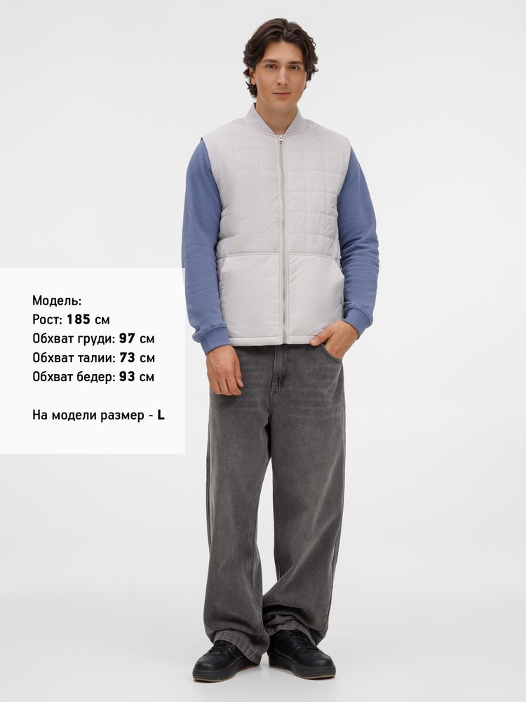 Жилет унисекс Warmbridge, светло-серый
