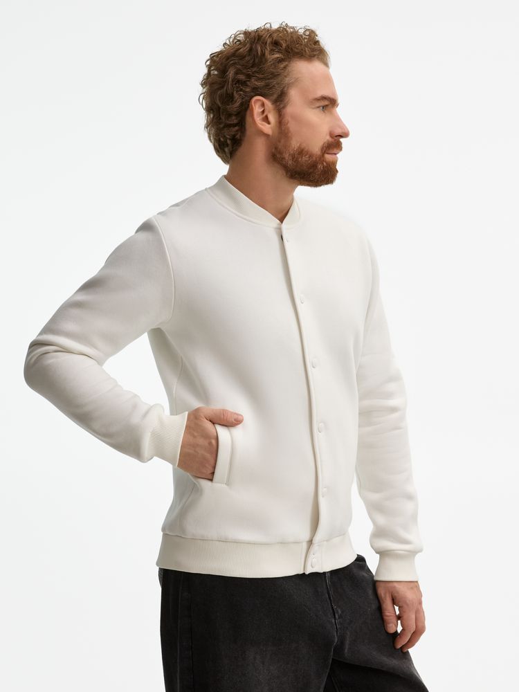 Бомбер унисекс AtmosWear, молочно-белый