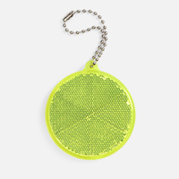 Пешеходный светоотражатель с цепочкой «Круг», синий