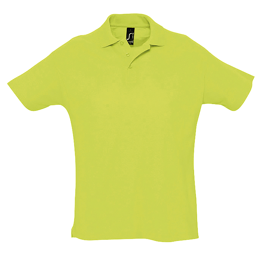 Рубашка поло мужская SUMMER II, зелёное яблоко, XS, 100% хлопок, 170 г/м2
