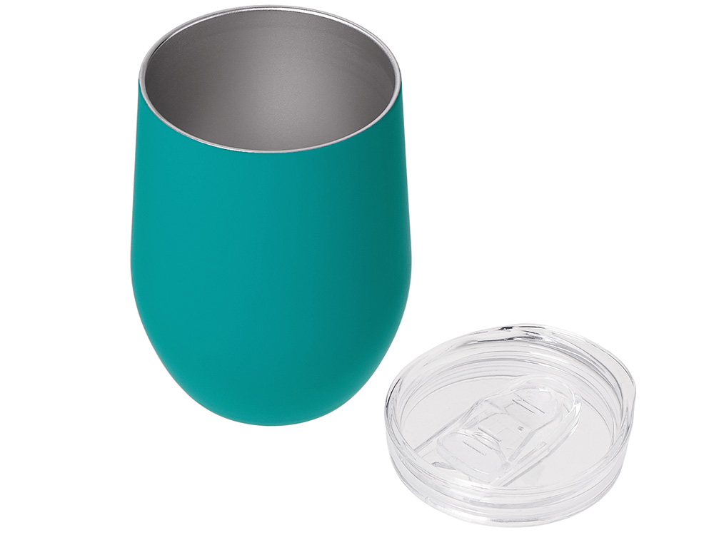 Вакуумная термокружка Sense Gum, непротекаемая крышка, soft-touch