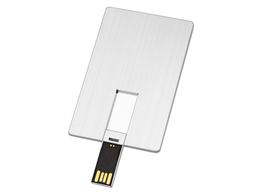 USB-флешка на 64 Гб Card Metal в виде металлической карты