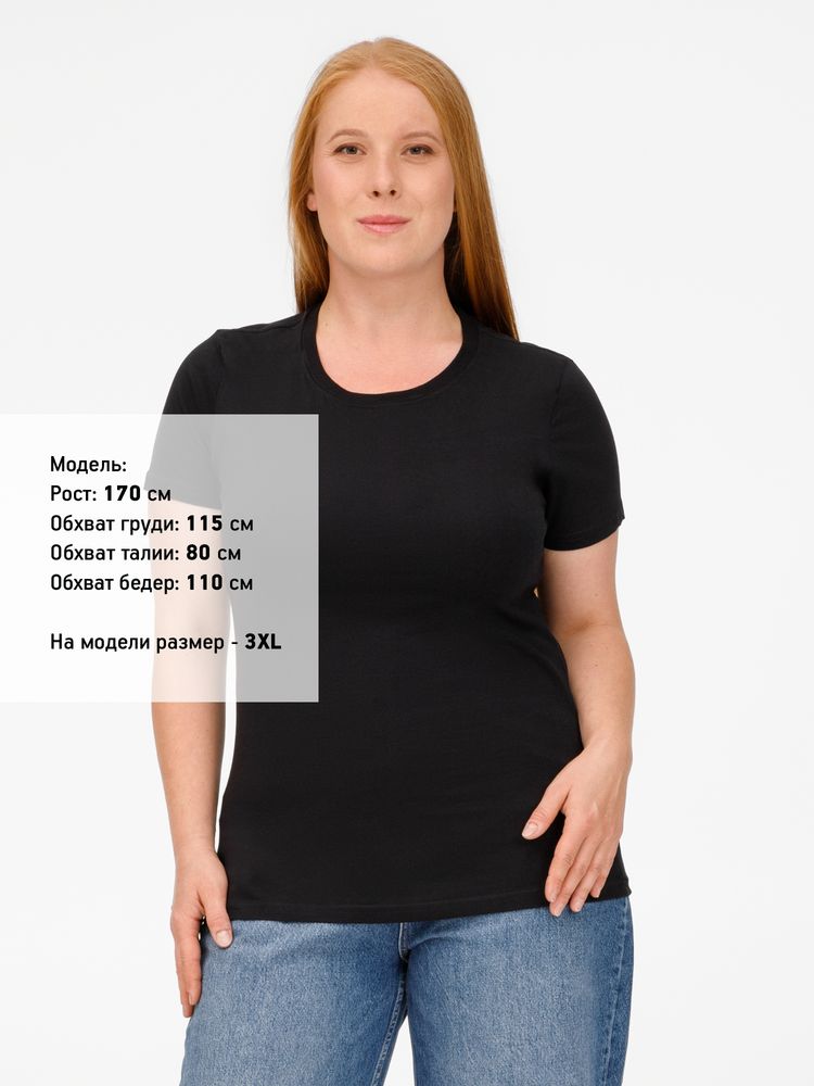 Футболка женская T-bolka Lady, черная
