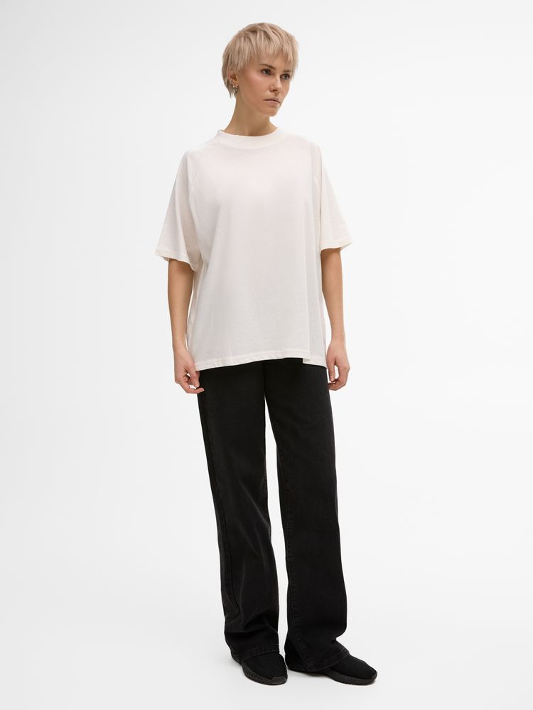 Футболка унисекс оверсайз T2, молочно-белая