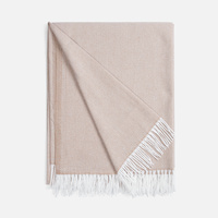 Плед «Гирвас», темно-бежевый