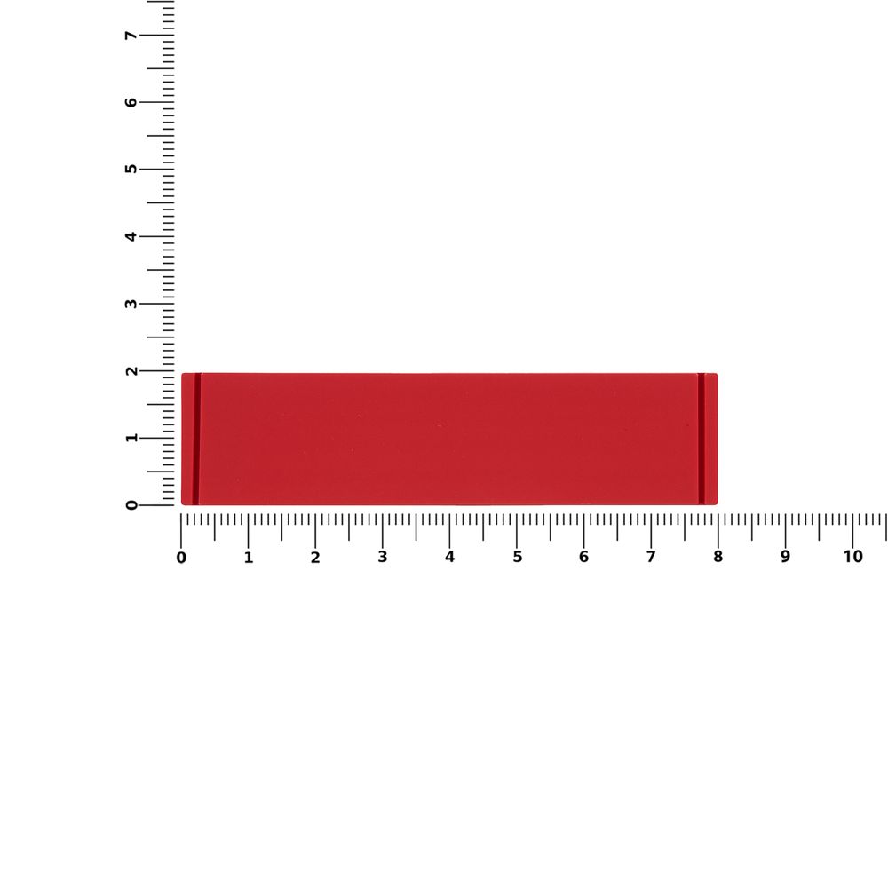 Лейбл из ПВХ Dzeta, S, красный