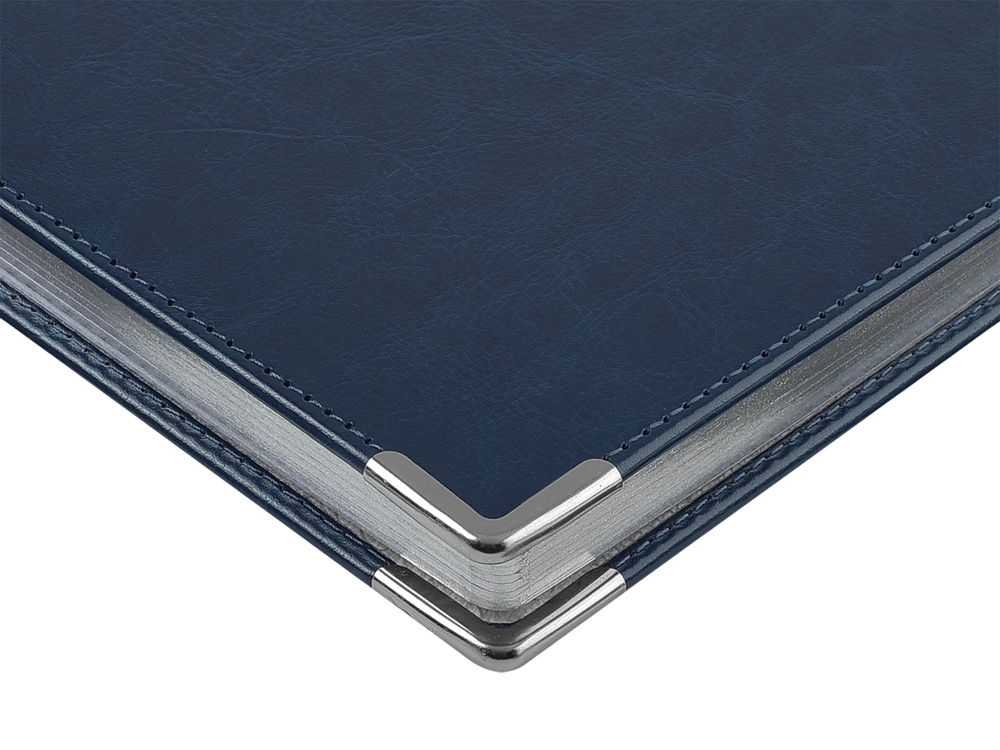 Ежедневник недатированный А5 Sidney Nebraska с серебряным срезом и уголками