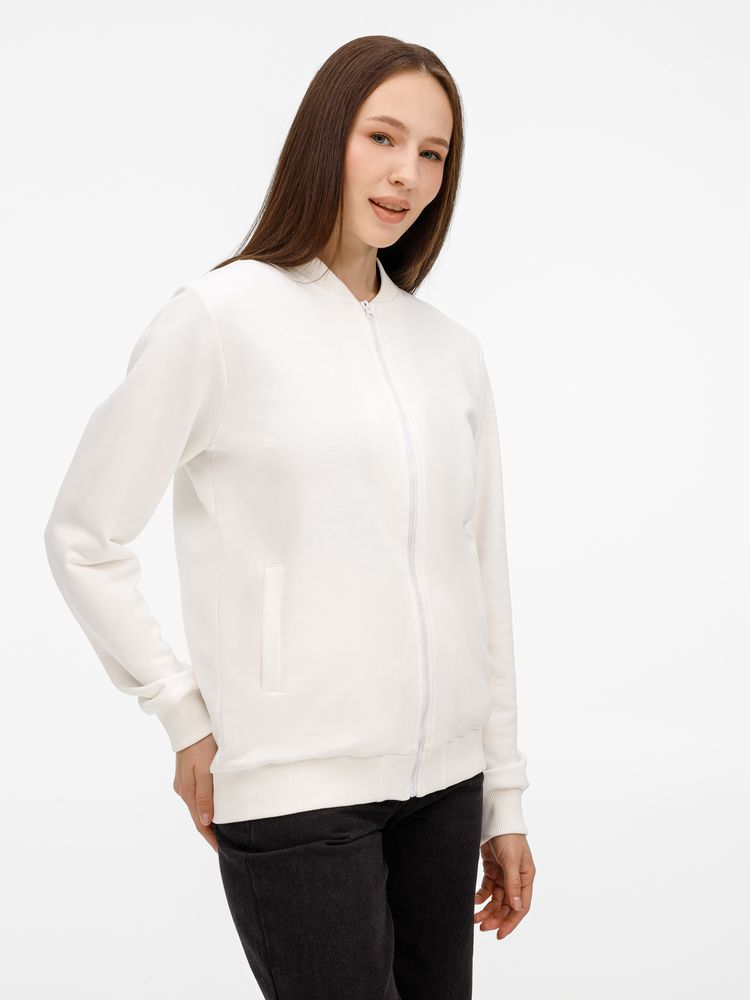 Бомбер унисекс Townie, молочно-белый Бомбер унисекс Townie, молочно-белый