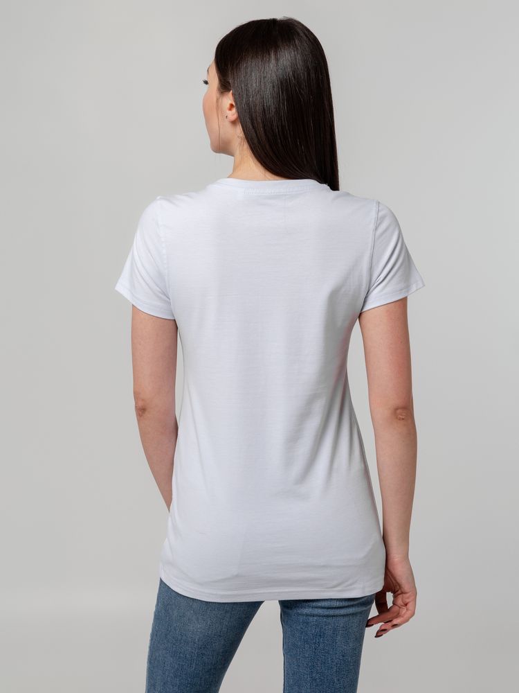 Футболка женская T-bolka Stretch Lady, белая Футболка женская T-bolka Stretch Lady, белая