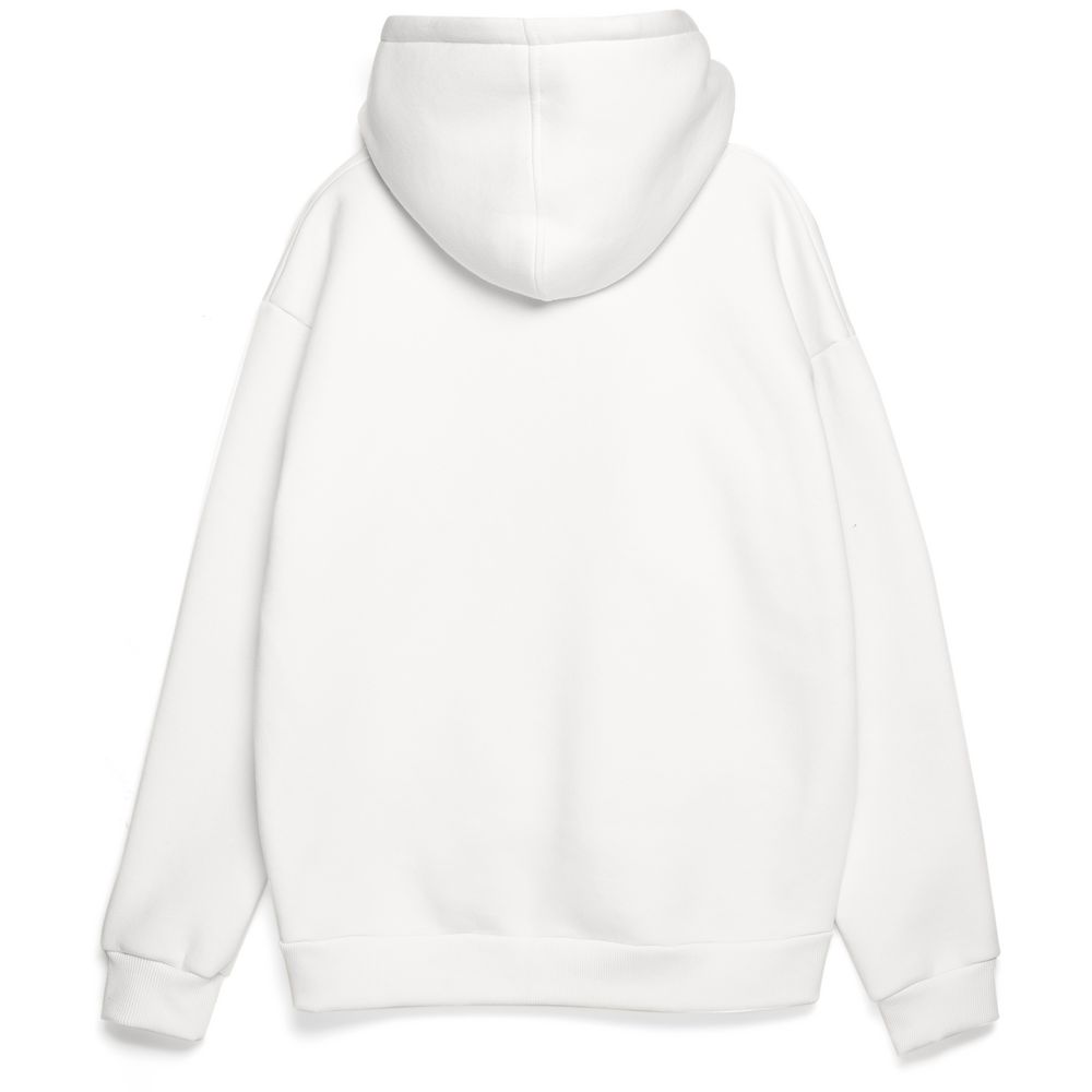 Толстовка унисекс оверсайз Zippy, белая Толстовка унисекс оверсайз Zippy, белая