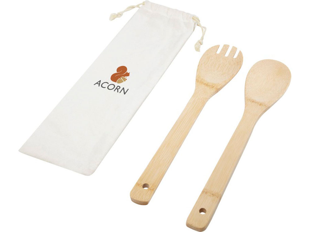 Набор из бамбуковой ложки и вилки Endiv