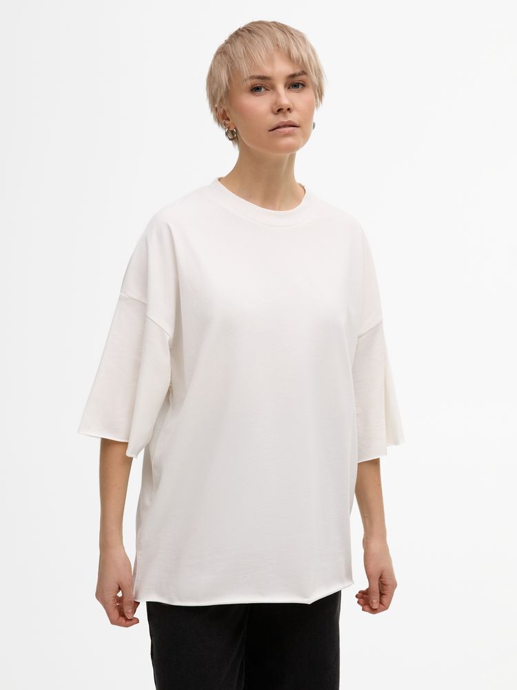 Футболка унисекс оверсайз T1, молочно-белая