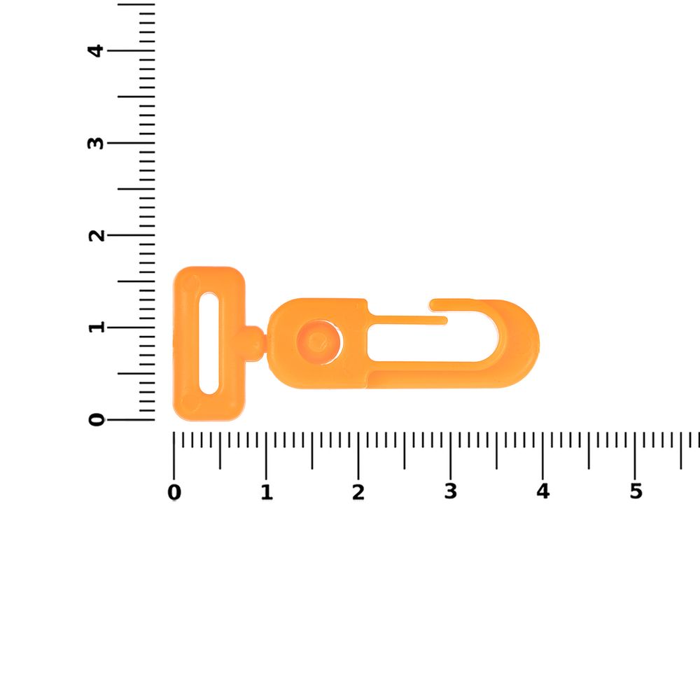 Застежка-карабин Сarabine, S, оранжевый неон