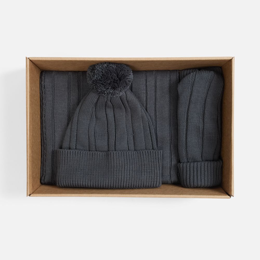 Набор Knit Beat, серый (графит)