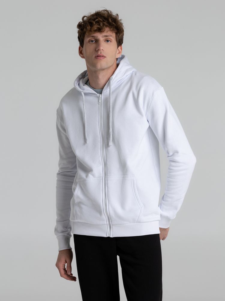 Толстовка на молнии с капюшоном Siverga Heavy 2.0, белая Толстовка на молнии с капюшоном Siverga Heavy 2.0, белая