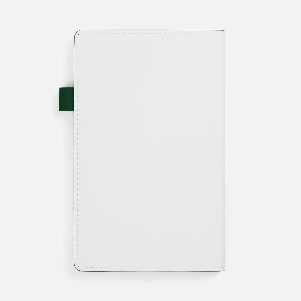 Ежедневник White Shall, недатированный, бело-зеленый Ежедневник White Shall, недатированный, бело-зеленый